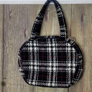 Vera Bradley Plaid Bag Bowling Ball Organizer Tweed Black Red